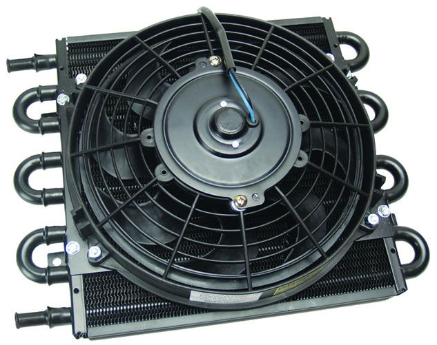 Derale Dyno-Cool 8 Pass Remote Mount Cooler with Fan DP12742