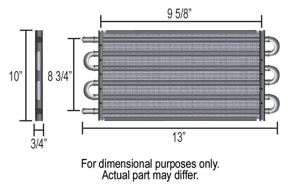 Derale Dyno-Cool 6000 Series Transmission Cooler Kit DP12907