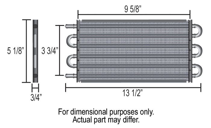 Derale Series 7000 Transmission Cooler DP13311