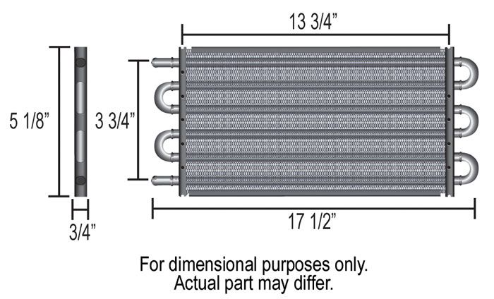 Derale Series 7000 Transmission Cooler DP13312