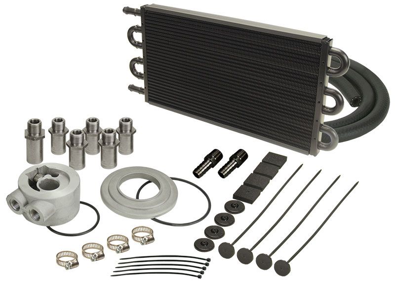 Derale Tube & Fin Engine Oil Cooler Kit (sandwich adapter) DP15505