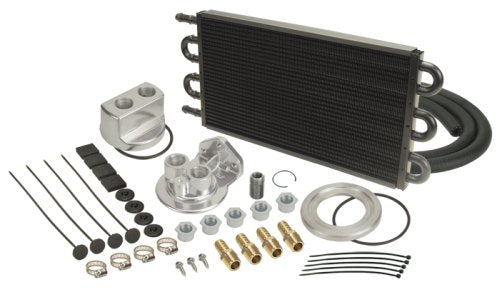 Derale Tube & Fin Engine Oil Cooler Kit (spin on adapter) DP15551