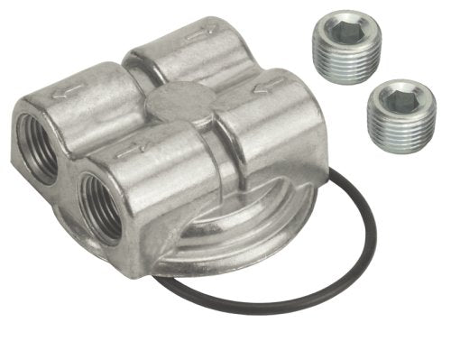 Derale Engine Spin-On Adapter - Dual Side Ports DP15746