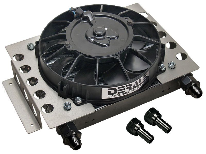 Derale Atomic-Cool Remote Mount Fluid Cooler Kit with Fan DP15850