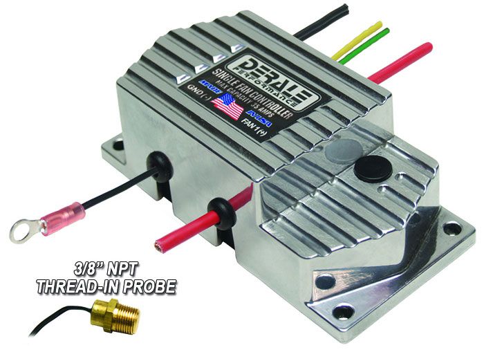 Derale High Amperage Adjustable Single Fan Controller, Max 35 Amps DP16779