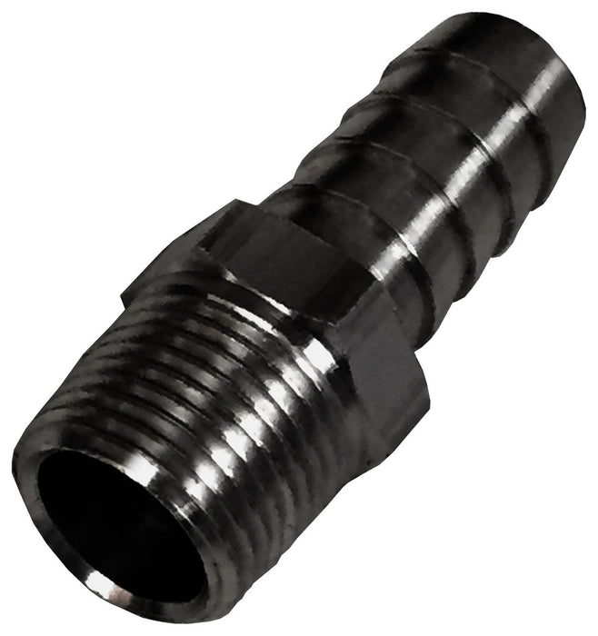 Derale Straight NPT Hose Barb Fitting 3/8" NPT Male x 1/2" Barb DP98102