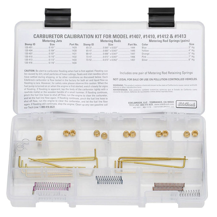 Calibration Kit for Performer Series Carburettors ED1480