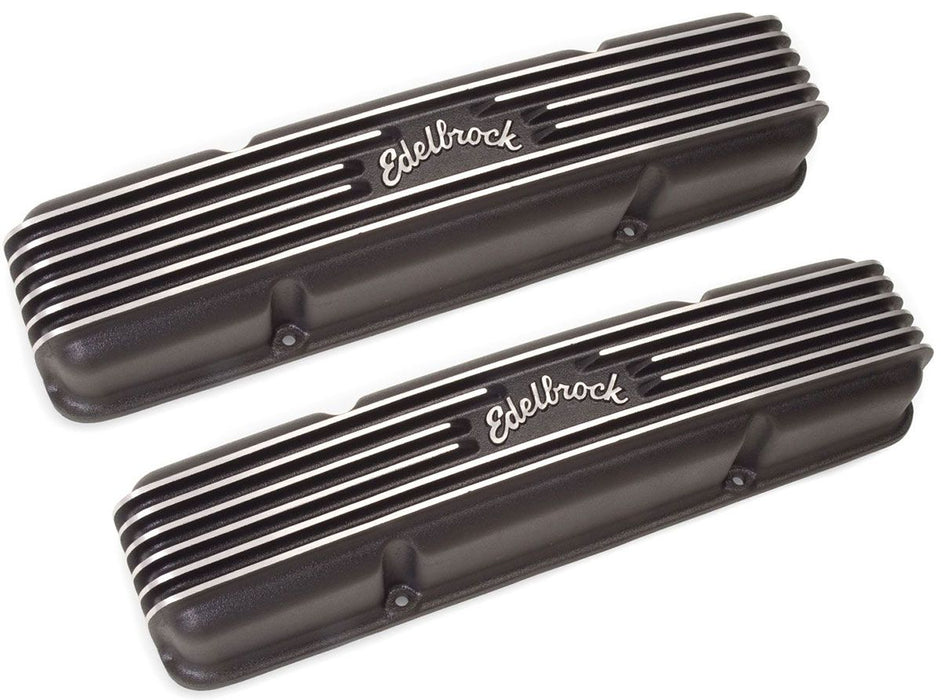 Classic Aluminium Series Valve Covers - Black Finish ED41453