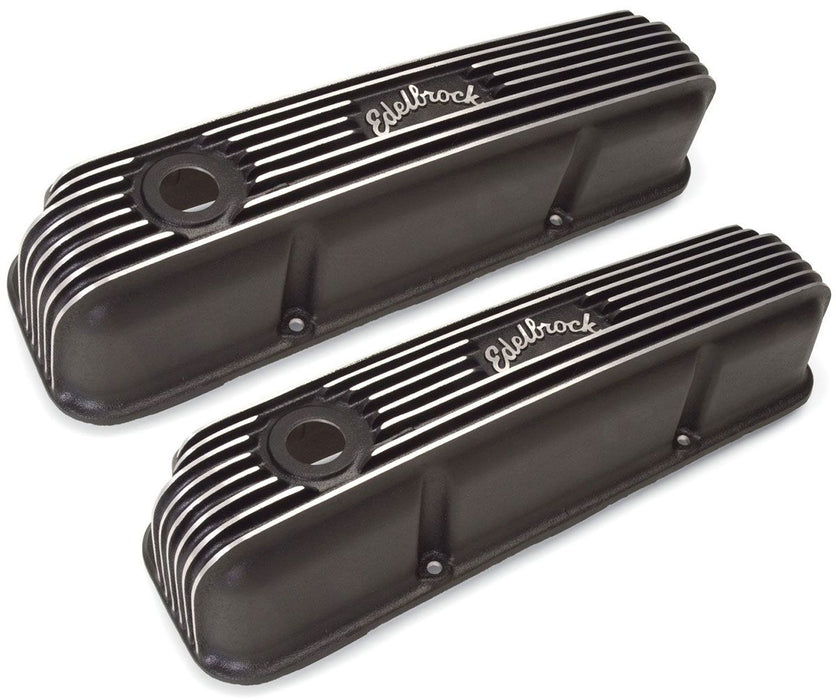 Classic Aluminium Series Valve Covers - Black Finish ED41623