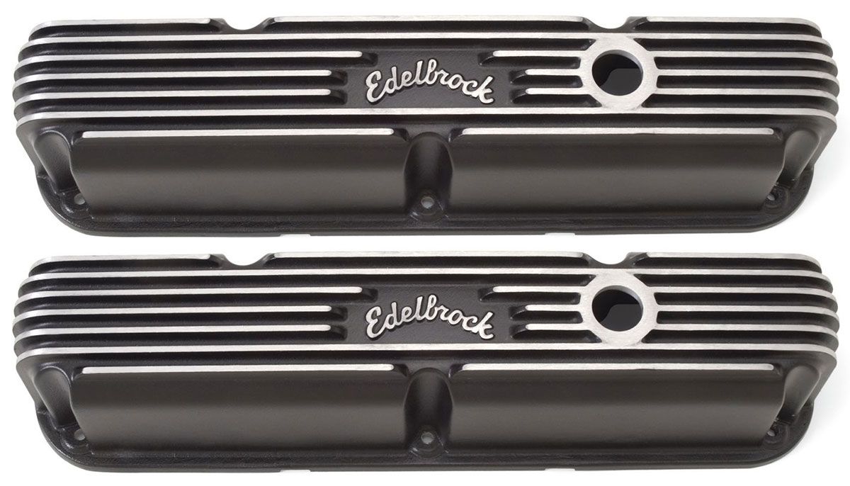 Classic Aluminium Series Valve Covers - Black Finish ED41763