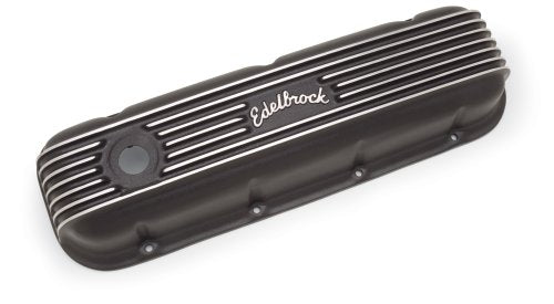 Classic Aluminium Series Valve Covers - Black Finish ED41853