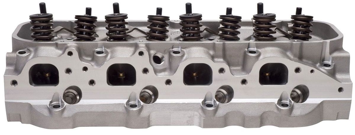 Performer RPM 454 Rectangle Port Cylinder Heads - Single - Complete ED60559