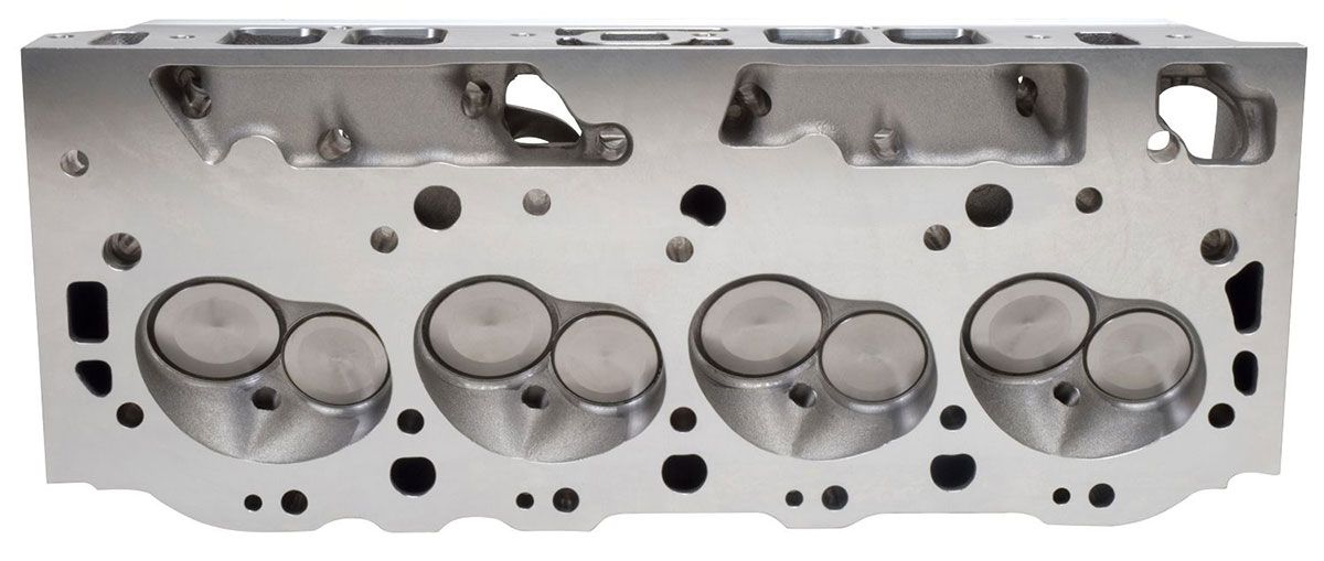 Performer RPM 454 Rectangle Port Cylinder Heads - Single - Complete ED60559