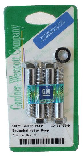 Chrome Hex Long Water pump Bolt Kit GW10-56467-H