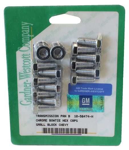 Chrome Hex Transmission Pan Bolt Set GW10-56474-H