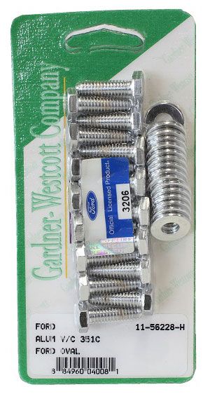 Chrome Hex Aluminium Valve Cover Bolt Set GW11-56228-H