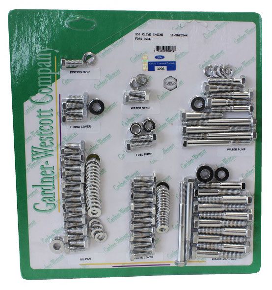 Polished S/S Hex Engine Dress Up Kit GW11-56255-HSP