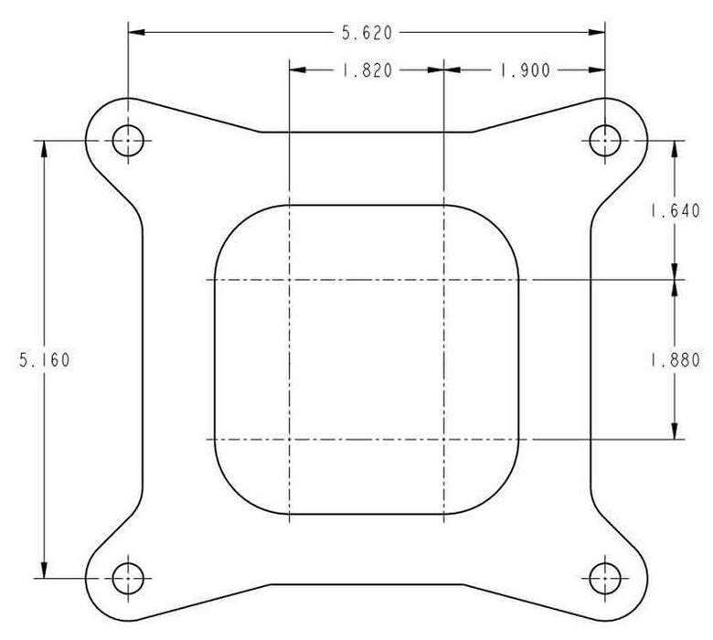 600 CFM 4-Barrel Street Carburettor (Silver) HO0-1850S