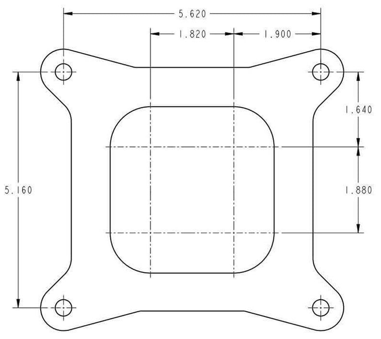 750 CFM 4-Barrel Street Carburettor (Silver) HO0-3310S