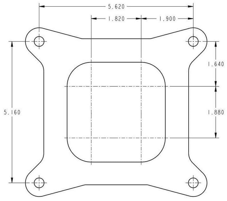 600 CFM 4-Barrel Street/Strip Carburettor - Classic Finish HO0-4776C