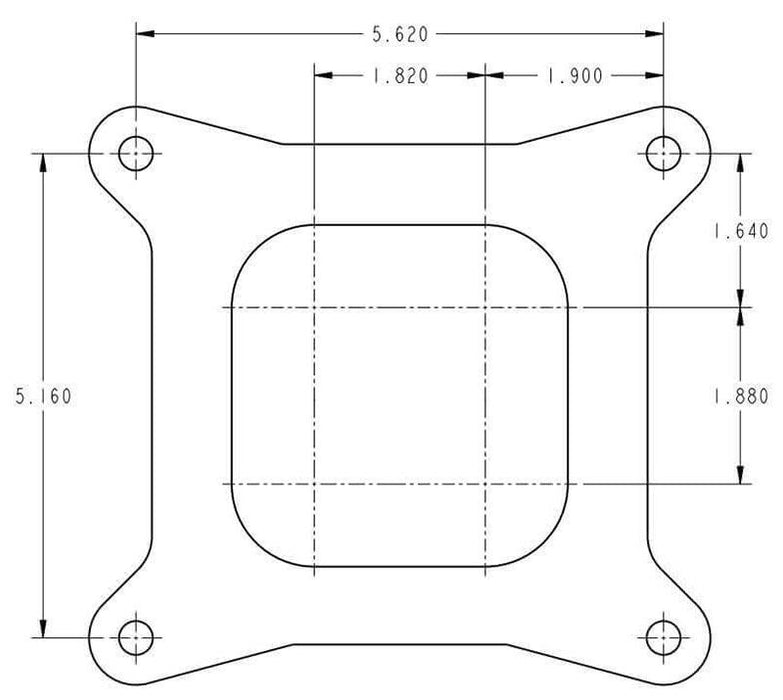 600 CFM 4-Barrel Street/Strip Carburettor - Shiny Finish HO0-4776S