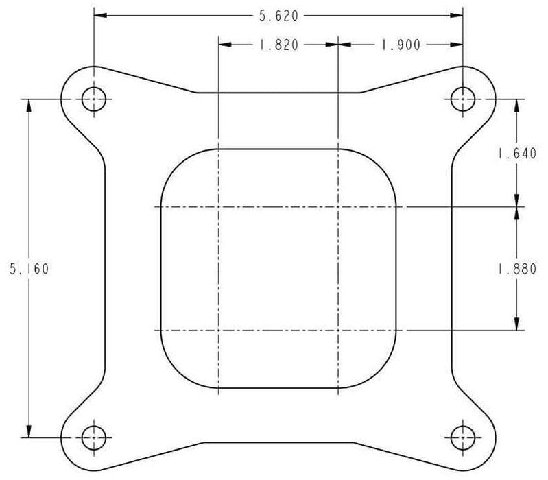 650 CFM 4-Barrel Street/Strip Carburettor - Classic Finish HO0-4777C