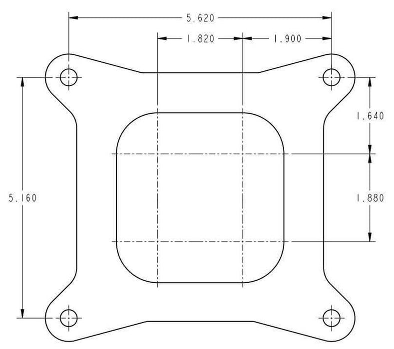 750 CFM 4-Barrel Street/Strip Carburettor - Shiny Finish HO0-4779S