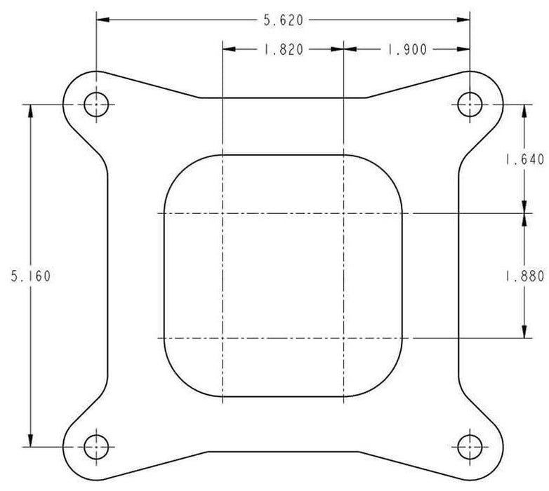 750 CFM 4-Barrel Street Carburettor - V-Bore HO0-80508S