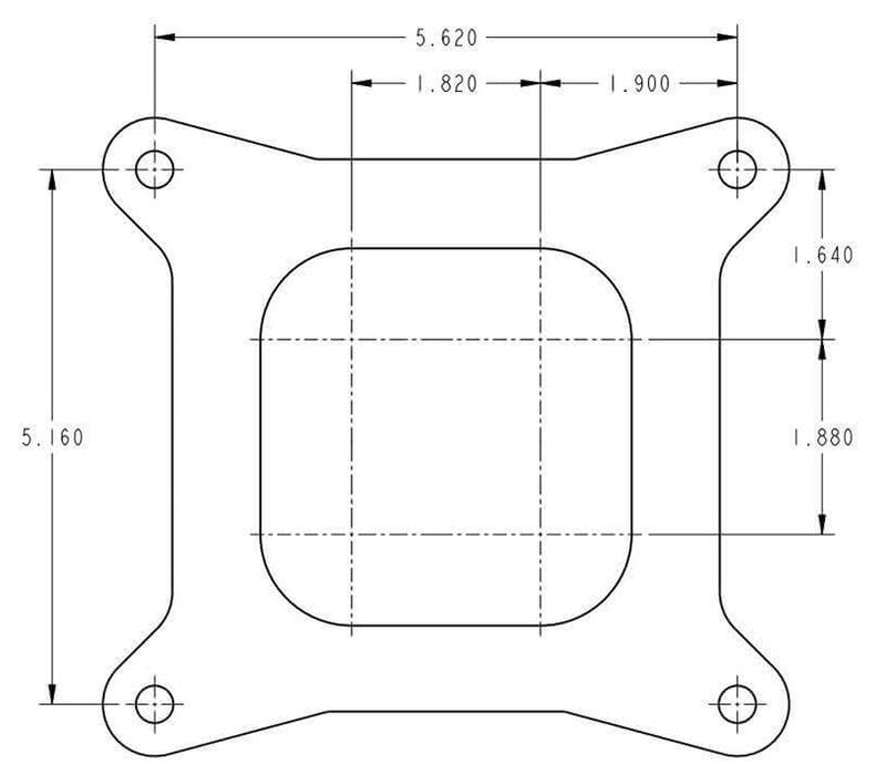 750 CFM 4-Barrel Blower Carburettor - Shiny Finish HO0-80573S