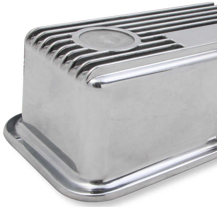 Finned Aluminium M/T Valve Covers - Polished HO241-82