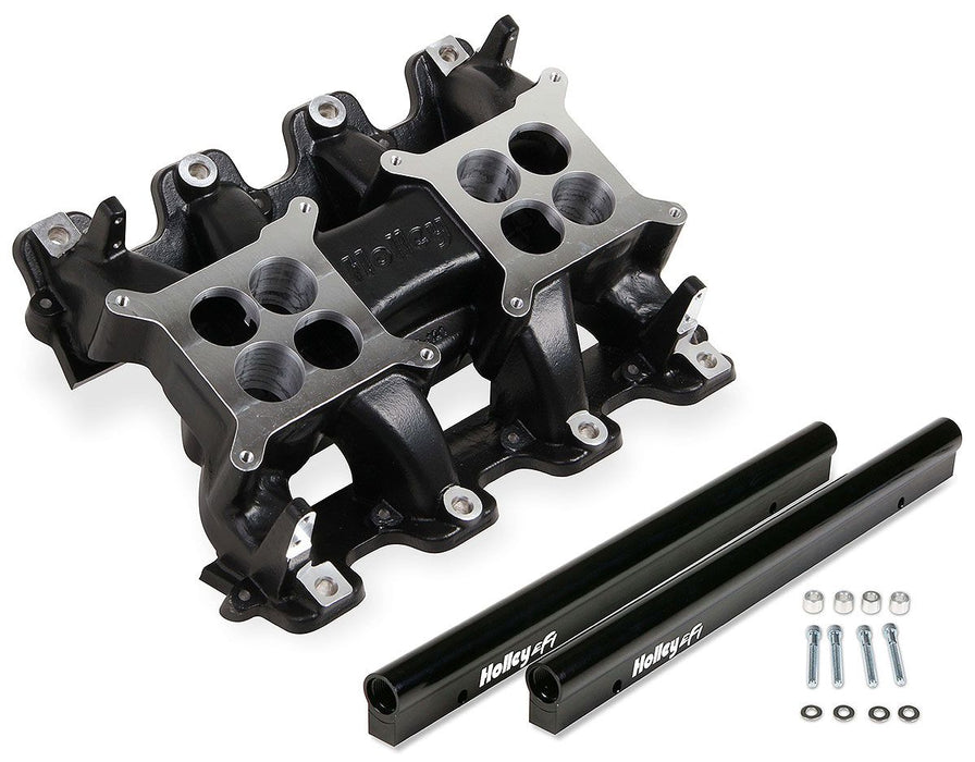 LS1/LS2/LS6 Dual Plane Mid Rise Intake Manifold - Black HO300-121BK