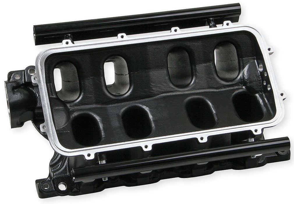 Ford 351 Windsor Hi-Ram EFI Manifold - Black HO300-241BK