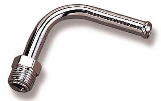 Chrome Universal 180 deg. Fuel Line Fitting HO34-22