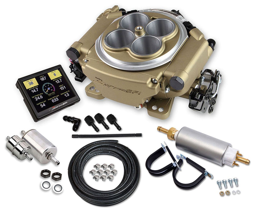 Sniper EFI 4BBL Self Tuning Master Kit - Classic Gold Finish HO550-516K