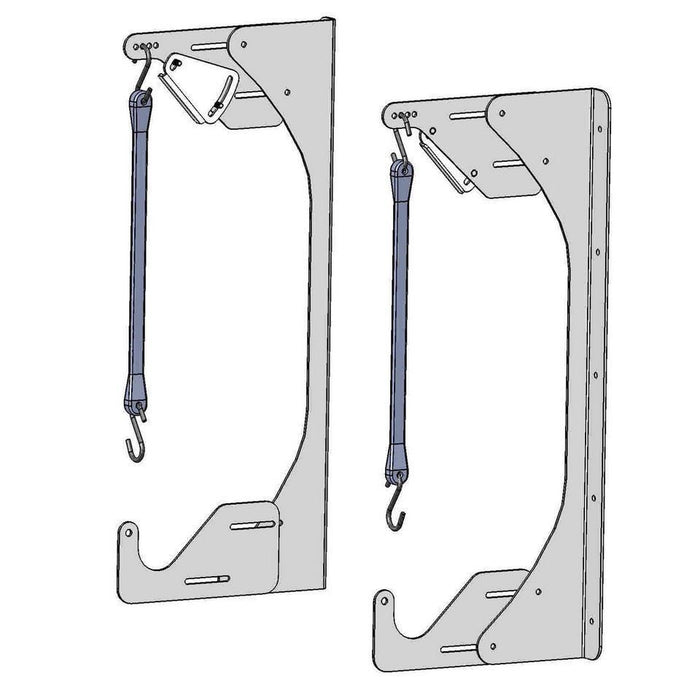 Adjustable Wall Mount Nose Wing Bracket HRP-6556WHT