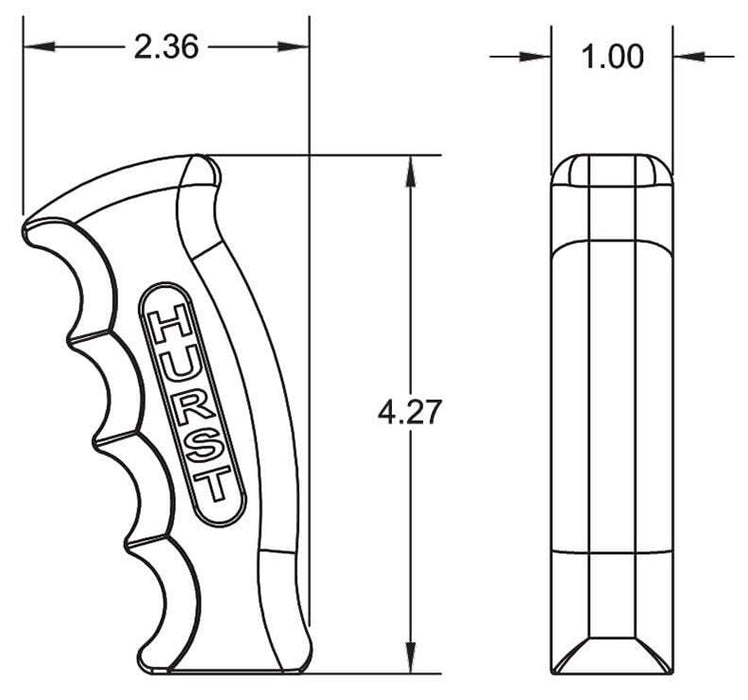 Pistol Grip Shifter Handle With Button HU1536200