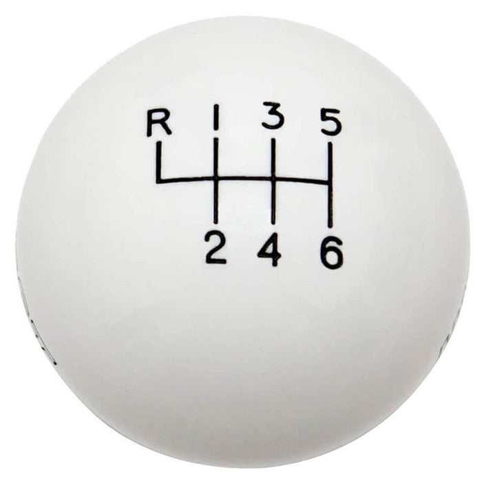 6-Speed White Manual Shift Knob HU1630225