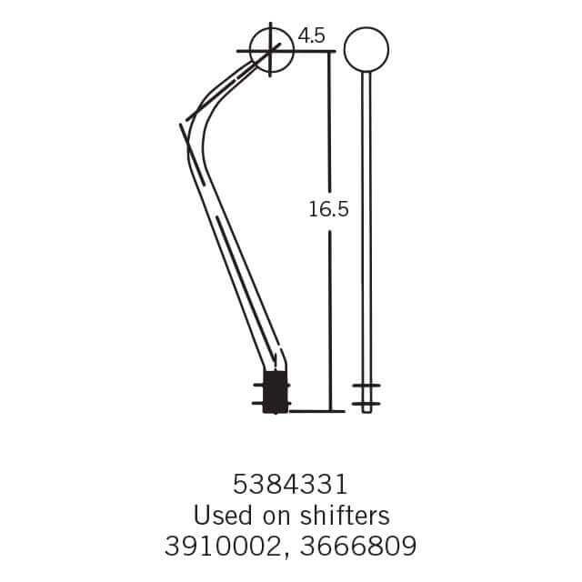 Hurst Shifter Stick 16.5" long HU5384331