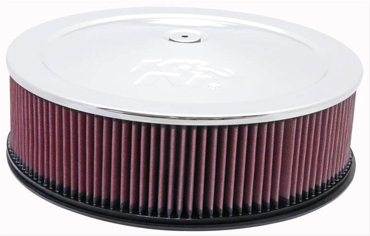 K&N Chrome Custom Air Cleaner Assembly 14 x 4" KN60-1235