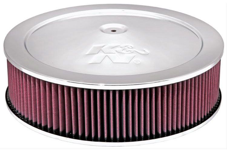 K&N Chrome Custom Air Cleaner Assembly 14 x 4" KN60-1290