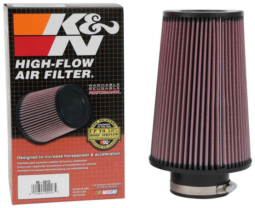 K&N Universal Clamp On Filter Fits 3 in (76 mm) KNRE-0810