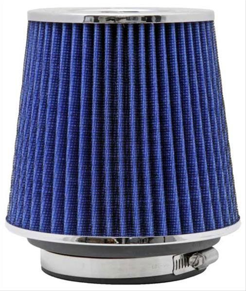 K&N Universal Clamp On Filter Blue Fits 4 in (102 mm) KNRG-1001BL