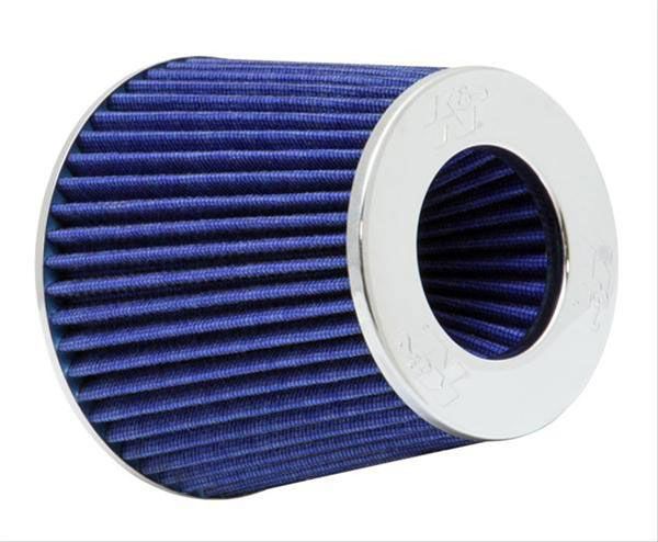 K&N Universal Clamp On Filter Blue Fits 4 in (102 mm) KNRG-1001BL