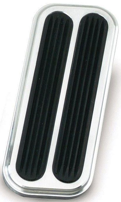 Accelerator Pad with Rubber - Brushed Billet Aluminium LK-BAG-6092