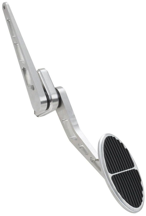 Standard Oval Accelerator Pedal with Rubber - Brushed Billet Aluminium LK-BAG-61