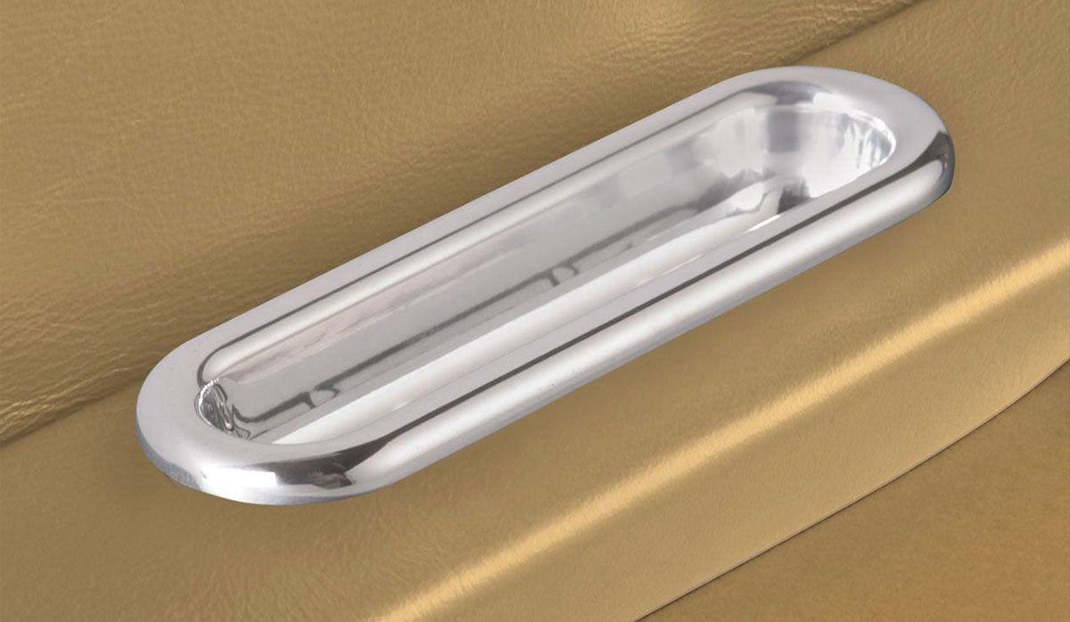 Oval Arm Rest Door Pull (Pair) - Polished Billet Aluminium LK-IDP-2005