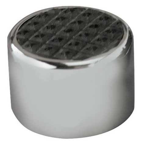 Round Steel Dimmer Switch Cover with Rubber - Chromed LK-SPO-6072