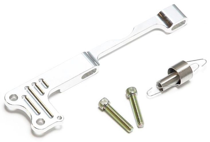 Holley Sniper Throttle & Kickdown Cable Bracket, Polished LK-TCB-40HS1