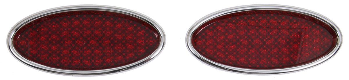 XL Oval LED Tail lights (Pair) - Chromed Billet Aluminium LK-TL-1911