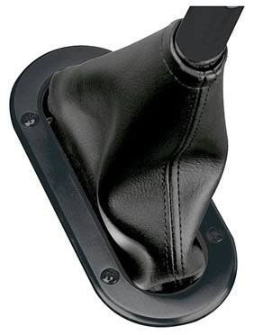 Billet Hand Brake Boot Ring with Floor Mount Boot - Black LK-X70-BHBF